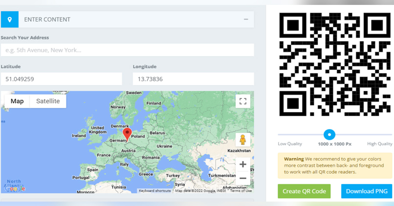 kako napraviti qr kod za deljenje lokacije na google mapama