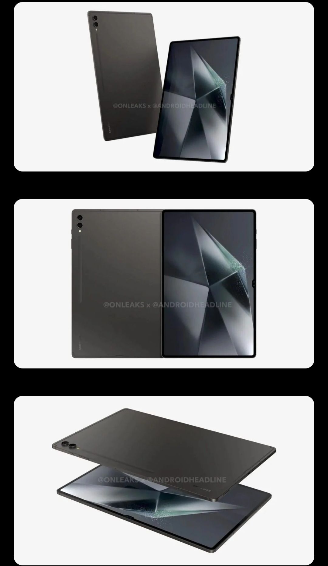 Prvi renderi Galaxy Tab S10 Ultra otkrivaju minimalne izmjene dizajna! Galaxy Tab S10 Ultra